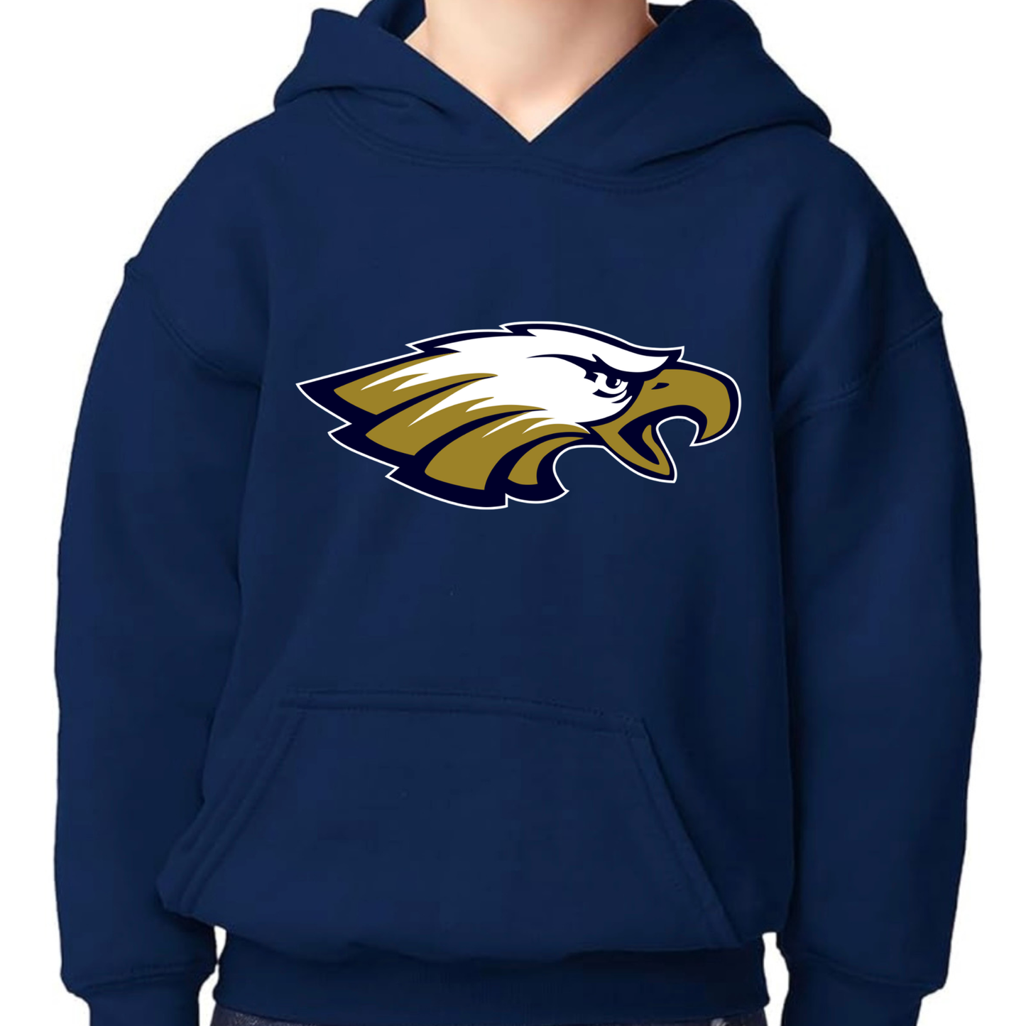Navy Eagle Hooded Sweatshirt